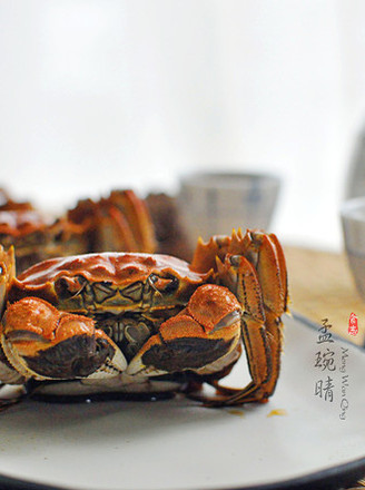 Drunk Steamed Crab with Dried White Flower Diao recipe