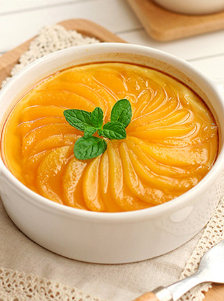 Caramelized Yellow Peach Roasted Brulee recipe