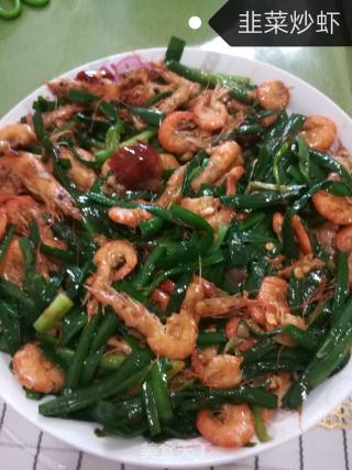 Stir-fried Shrimp with Leek recipe