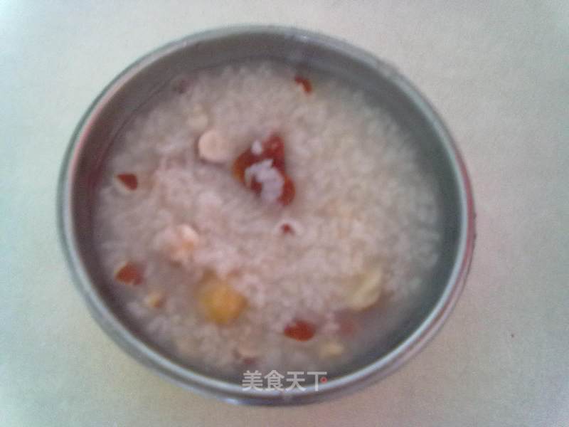 Pin Zhenke Wuchang Daohuaxiang Rice Trial Report: Water Chestnut Chicken Head Rice and Red Lotus Seed Porridge recipe