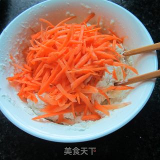 Fried Carrot Shredded Meatballs recipe