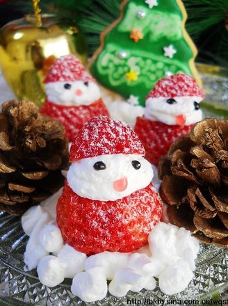 Strawberry Santa recipe