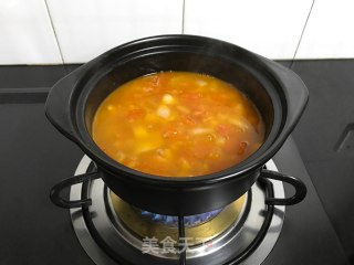 Beef with Tomato and Enoki Mushroom recipe