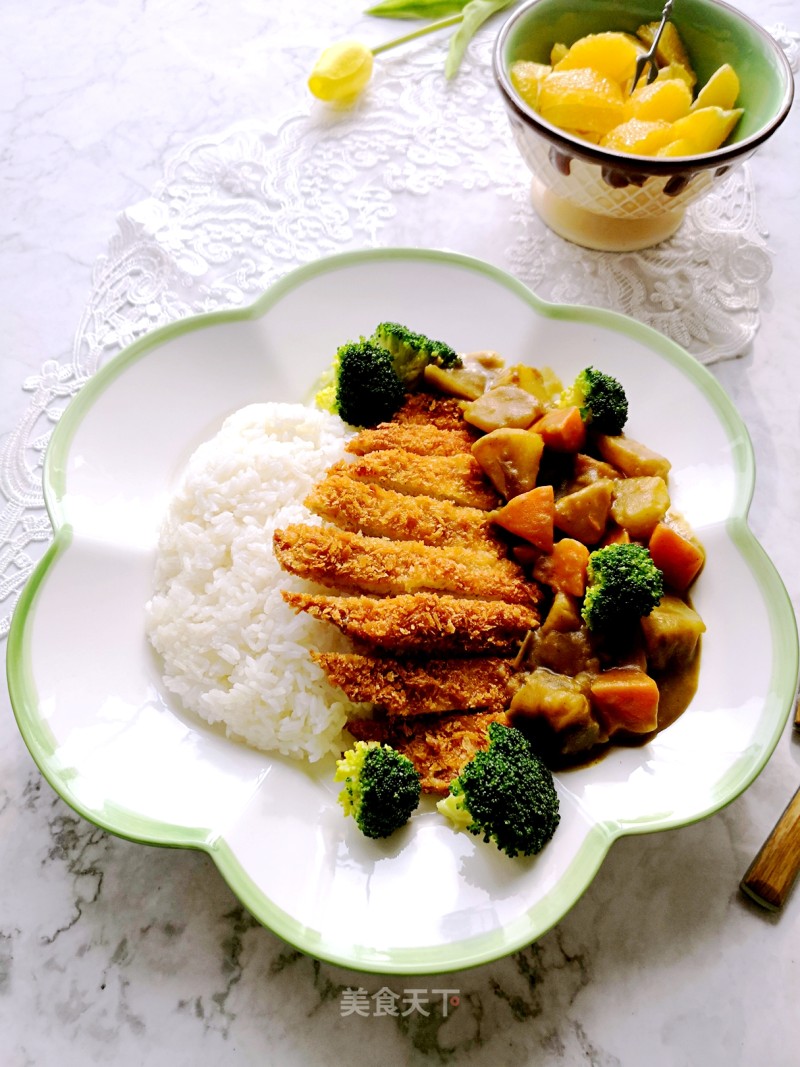 Curry Pork Chop Rice recipe