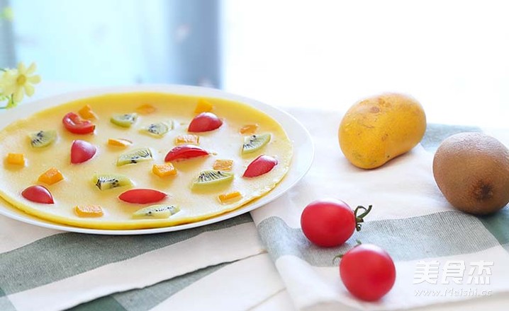 Fruit Creamy Pizza recipe