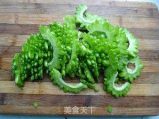 Vegetarian Fried Bitter Gourd recipe
