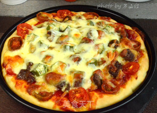 French Black Pepper Beef Pizza recipe