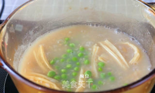 Yuba, Chestnut and Pea Pork Congee——baby Food Supplement recipe