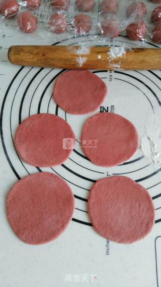 #新良首第届烤大赛#rose Garland Bread with A Full Moon and Flowers recipe