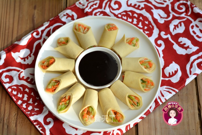 Vegetable Rolls with Tofu Skin recipe