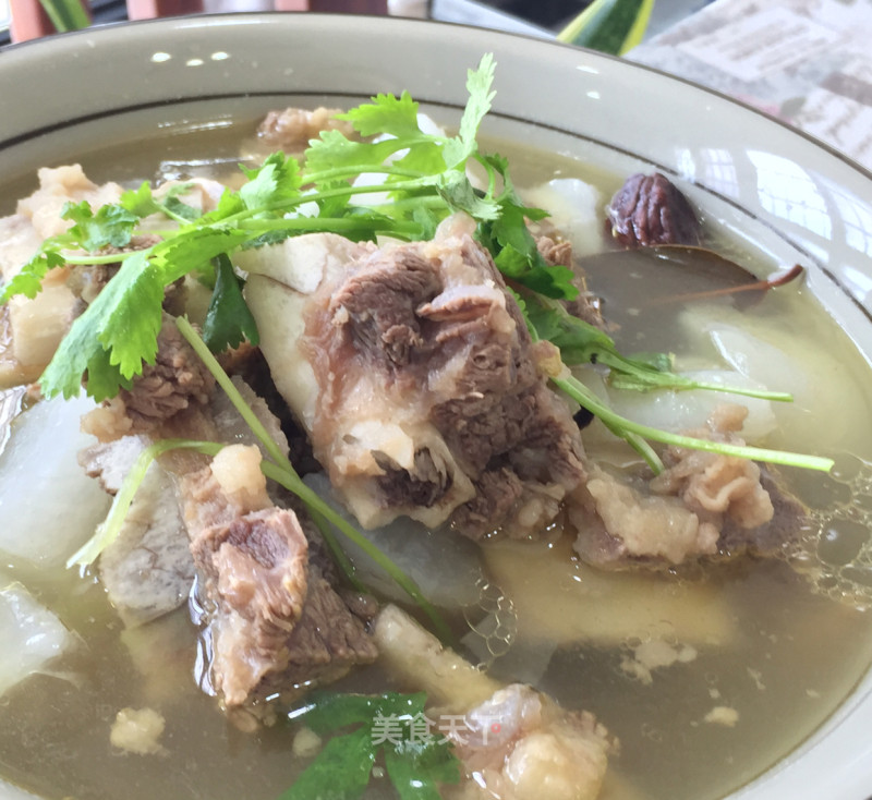Steak Stewed White Radish recipe