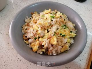 Improvised Garlic Egg Fried Rice recipe