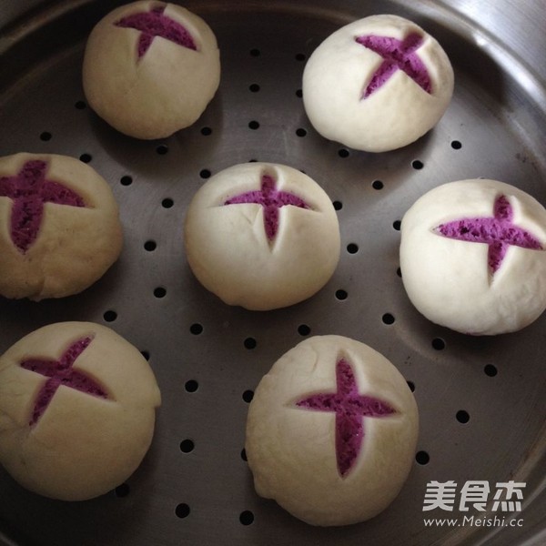 Huakai Purple Sweet Potato Mantou recipe