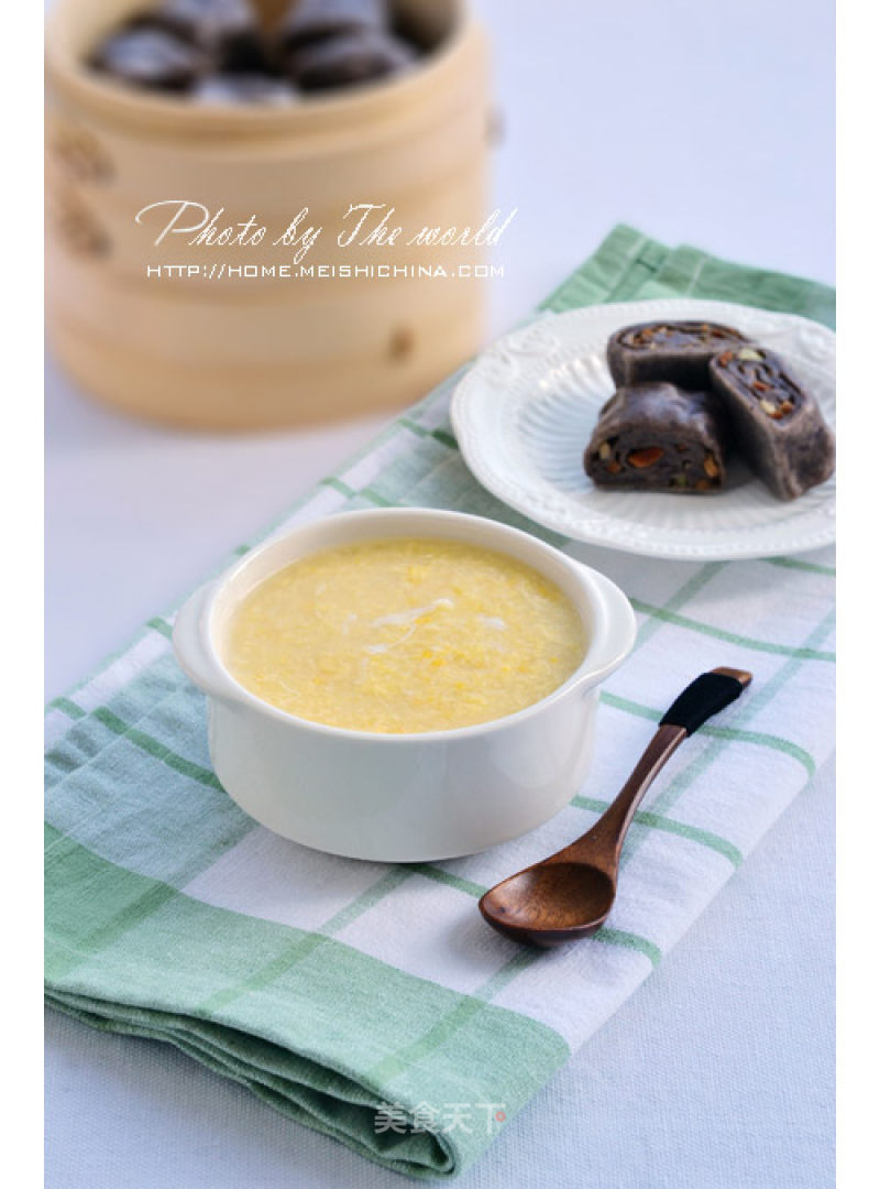 [a Beautiful Day Starts with A Healthy Breakfast] Coarse Grain Hot Noodle Rolls + Millet Egg Porridge recipe
