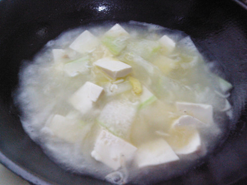 Winter Melon, Shrimp and Tofu Soup recipe