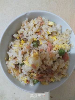 Fried Rice with Salmon Egg recipe