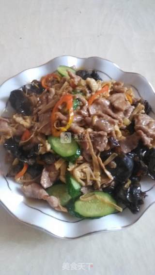 Stir-fried Mushu Pork recipe