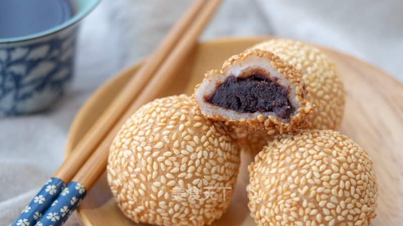 Red Bean Frying Dump [first Taste Diary] recipe
