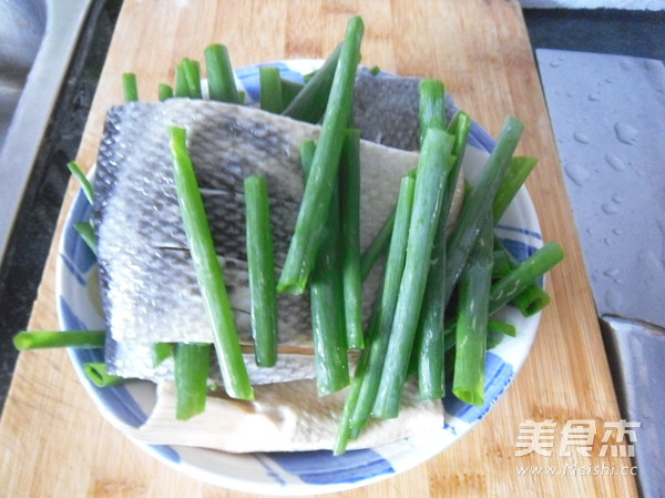 Salted Fish with Scallion and Ginger Oil recipe