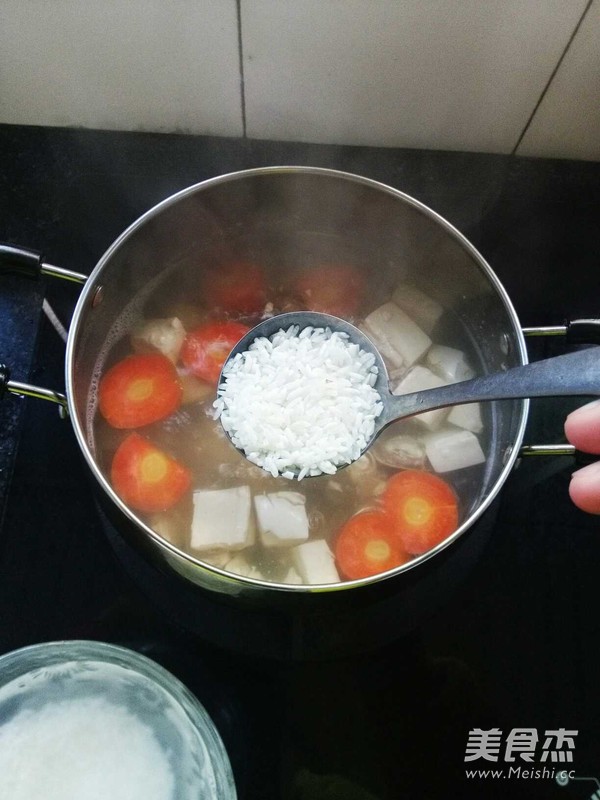 Warm Stomach Seafood Porridge recipe