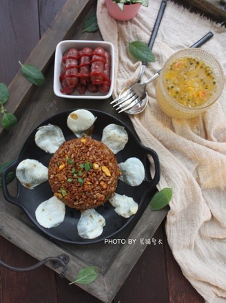 Fried Rice with Lard Residue and Soy Sauce recipe