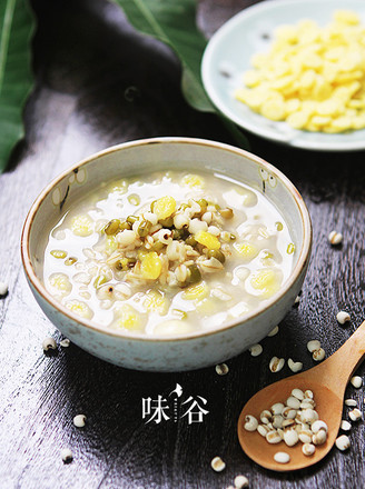 Mung Bean and Barley Oatmeal recipe