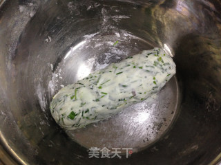 #春食野菜香# Wild Onion Rice Crackers recipe