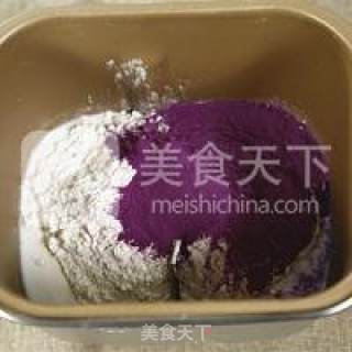 How to Make Bread with A Bread Machine (one-touch Purple Sweet Potato Bread) recipe