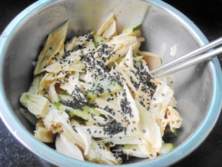 Cucumber with Yuba recipe