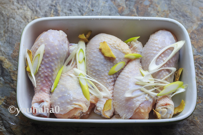 Steamed Chicken Drumsticks with Pickled Peppers recipe