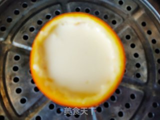 Orange Steamed Egg recipe