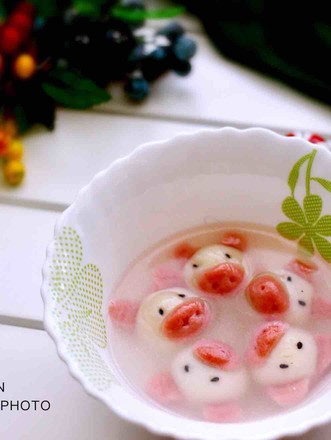 Pink and Tender Pig Glutinous Rice Balls recipe