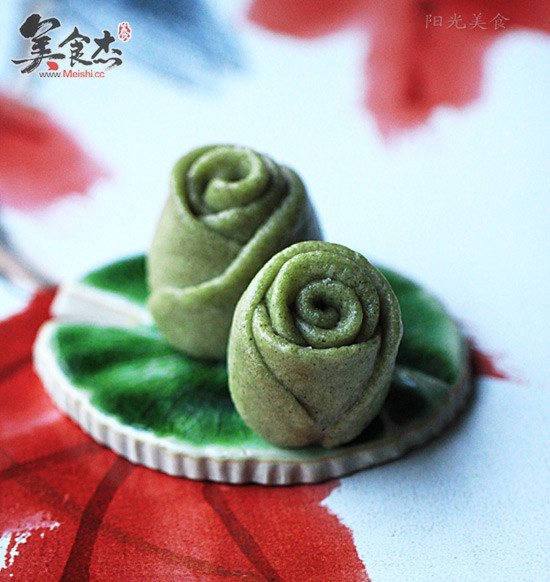 Green Rose Bun recipe