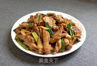 Stir-fried Duck with Ginger and Spring Onion recipe