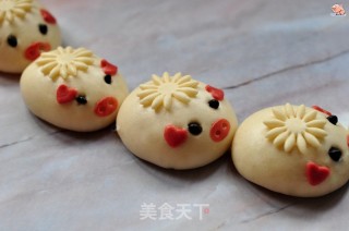 "pig" Forever Flower Cake Mantou recipe