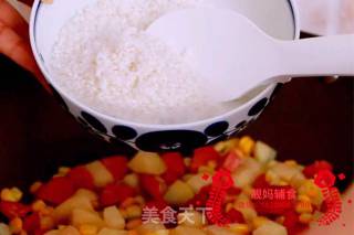 Braised Rice with Red Intestine recipe