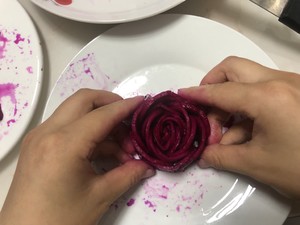 Dragon Fruit Flowers, Beautiful Fruit on A Plate recipe