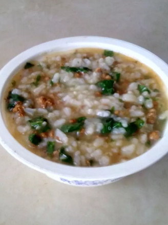 Celery Leaf Pork Congee recipe