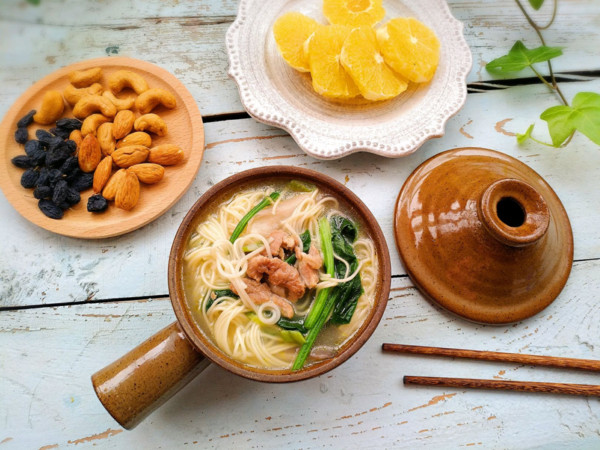 Chopped Pork Noodles in Soup recipe