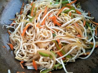Fried Noodles with Bacon recipe