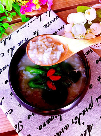 Rock Rice Porridge with Chicken Sauce recipe