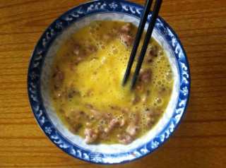 Steamed Egg with Minced Meat recipe