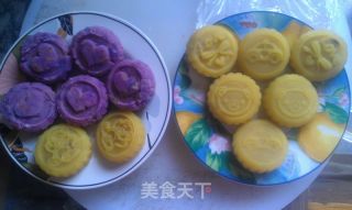 Mid-autumn Festival--------purple Potato Double Kernel Snowy Mooncake recipe