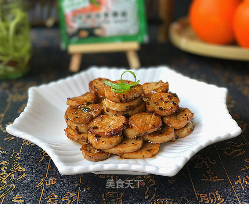 Fried Eryngii Mushrooms with Black Pepper Sauce recipe