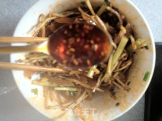Zhaer Root Mixed with Beef Scalp recipe