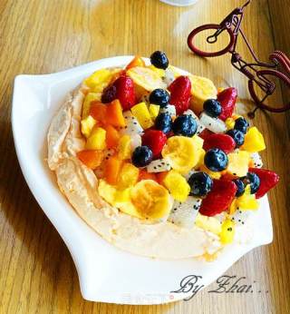 Changdi E•bake Internet Oven Pavlova (protein Fruit Cake) recipe