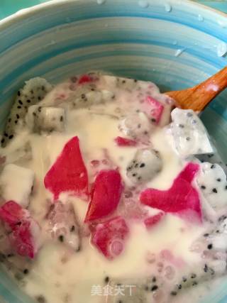 Dragon Fruit Sago recipe