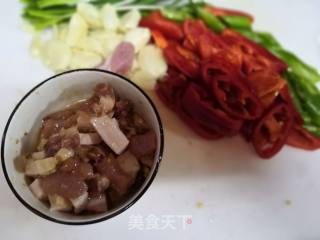 Stir-fried Pork Belly with Lettuce recipe