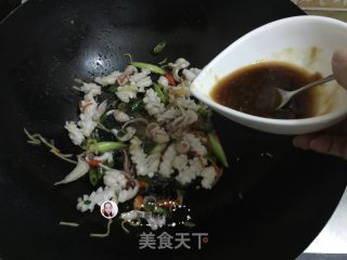 Stir Fried Squid Flower recipe