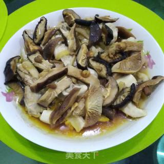 Steamed Chicken with Mushrooms recipe